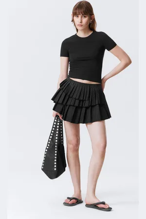 Weekday Pleated Layered Mini Skirt