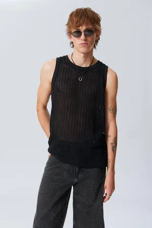 Weekday Loose Fit Rib-Knitted Tank Top