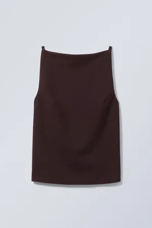 Weekday Fleur Suiting Open Back Top