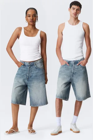Weekday Astro Denim Loose Baggy Shorts