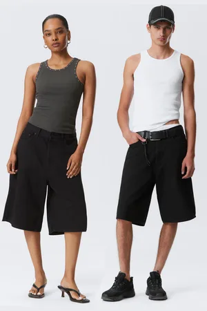 Weekday Astro Denim Loose Baggy Shorts