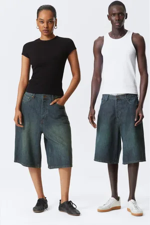 Weekday Astro Denim Loose Baggy Shorts