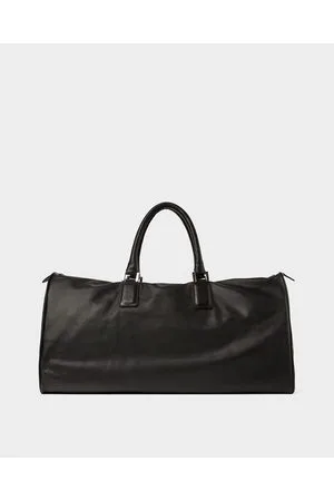 Zara BLACK LEATHER BOWLING BAG