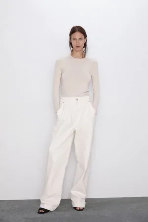 Zara Basic sweater med lange ærmer